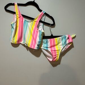 Hurley Kids Vibrant Striped Bikini
